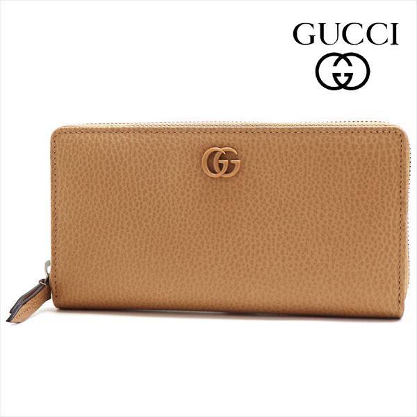 美品✨GUCCI インターロッキング　シボレザー　長財布　ベージュ　レディース GUCCI 二つ折り 長財布 インターロッキングG レザー ベージュ