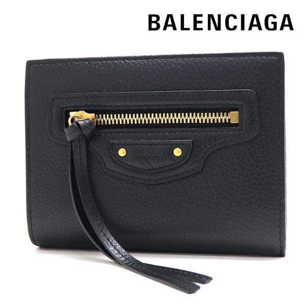 BALENCIAGA メンズ　 二つ折り財布 BALENCIAGA バレンシアガ 二つ折り財布 メンズ Wallet ブラック