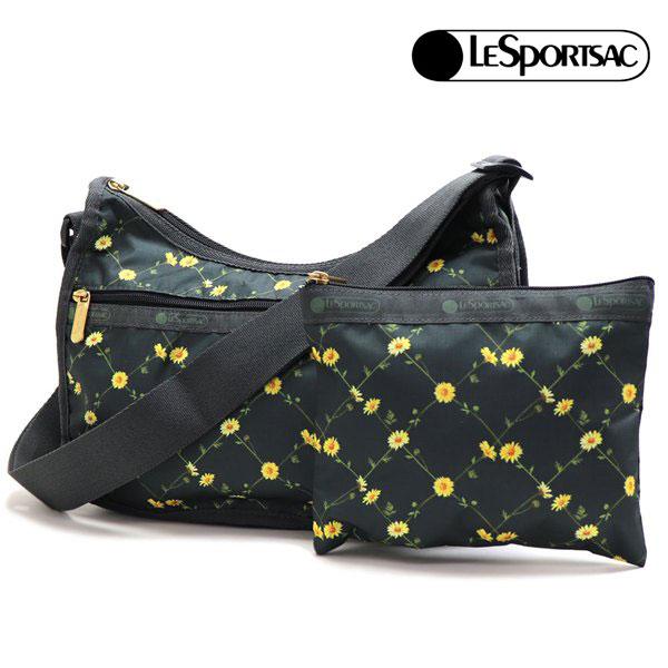 LESPORTSAC(レスポートサック) ショルダーバッグ - 黒×イエロー