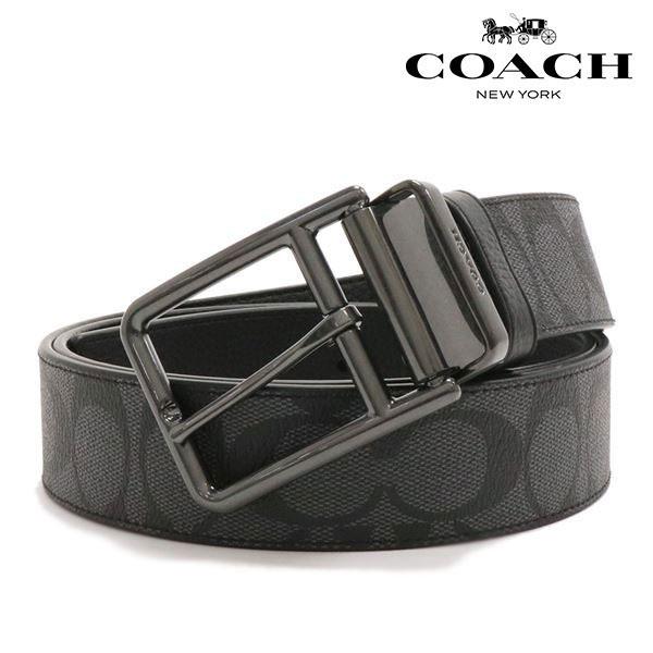 ギフトラッピング無料 コーチ ベルト メンズ Coach Belt リバーシブル仕様 シグネチャー リバーシブル仕様 チャコール ブラック 912 Qbmi5 912 Qbmi5 Mkcollection 通販 Yahoo ショッピング