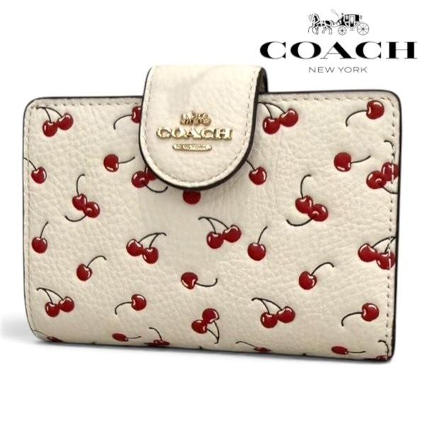 コーチ 二つ折り財布  レディース COACH Wallet チョークマルチ CFA19 IMCAH  ギフトラッピング無料