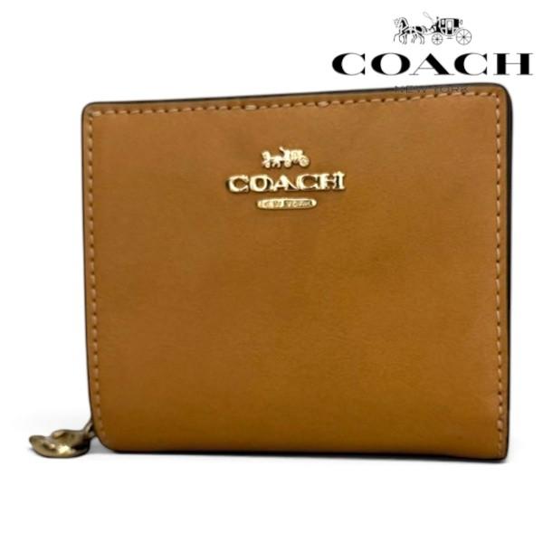 コーチ 二つ折り財布 ミニ財布 レディース COACH Wallet ブラウン CFE01 IMBRN  ギフトラッピング無料