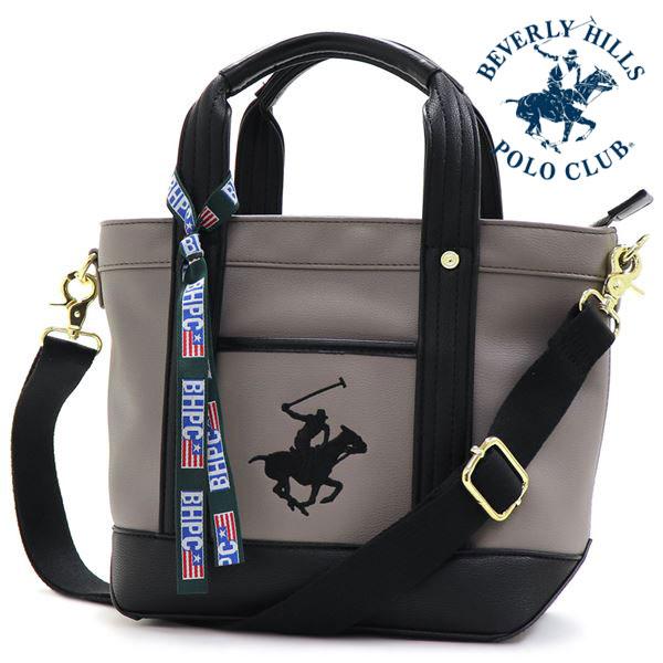 クリスマスセール ビバリーヒルズポロクラブ ショルダーバッグ レディース 正規品 BEVERLY HILLS POLO CLUB ハンドバッグ 2Way グレー BH2006N BEVERLY HILLS POLO CLUB（ビバリーヒルズポロクラブ） ショルダー