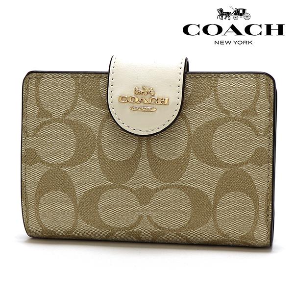 COACH（コーチ） 二つ折り財布 レディース COACH Wallet ライトカーキ 