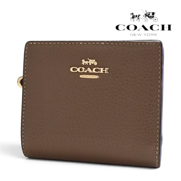 コーチ 二つ折り財布 レディース COACH Wallet ダークストーン C2862 IMV2R  ギフトラッピング無料