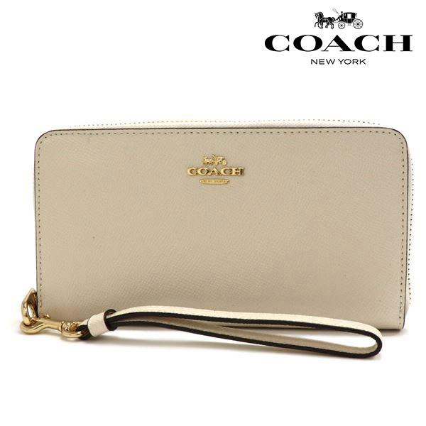 COACH　コーチ　C3441　長財布　ストラップ付　IMCHK　ホワイト 楽天市場】コーチ 財布 レディース COACH 長財布 レザー ロング