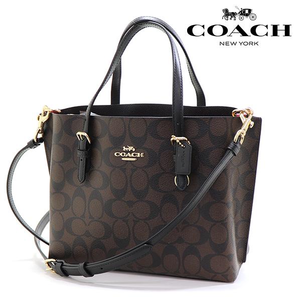 COACH コーチ ブラウン ビジネスバッグ 2way ショルダーバッグ 大容量 COACH（コーチ） トートバッグ 2way ショルダー レディース PVC
