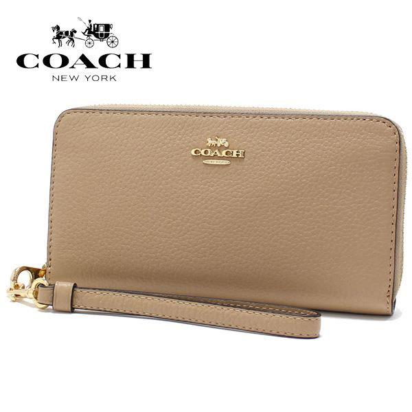 コーチ 長財布 レディース ストラップ付き COACH Wallet ラウンド 