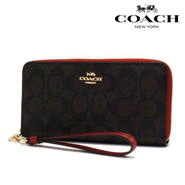 『新品』coachシグネチャーレッド長財布ラウンドファスナー 品番C4452 COACH（コーチ） 長財布 レディース COACH Wallet ラウンドファスナー