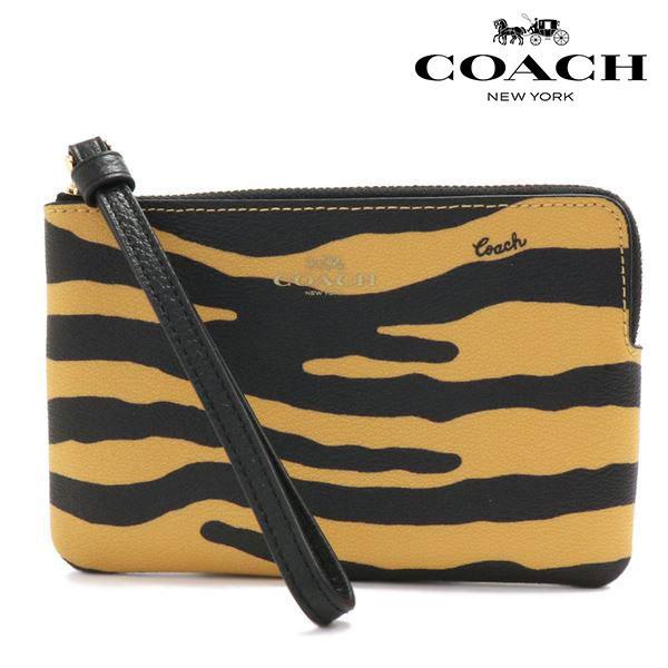 COACH（コーチ） ポーチ レディース COACH Pouch ハニー×ブラック