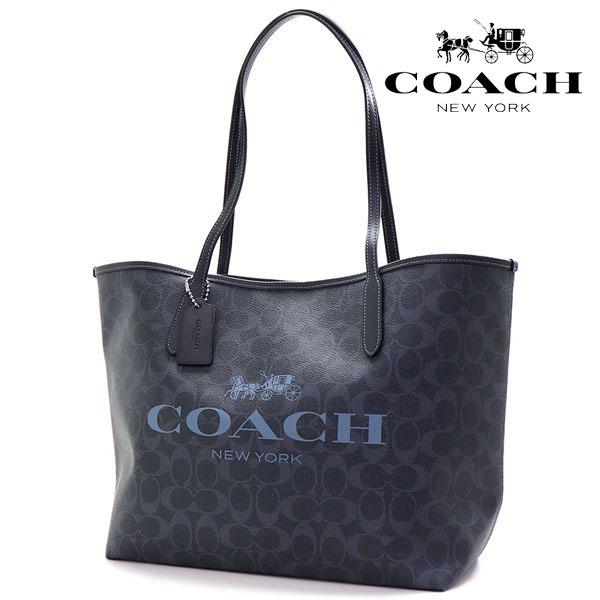 COACH（コーチ） トートバッグ レディース デニム×ミッドナイト