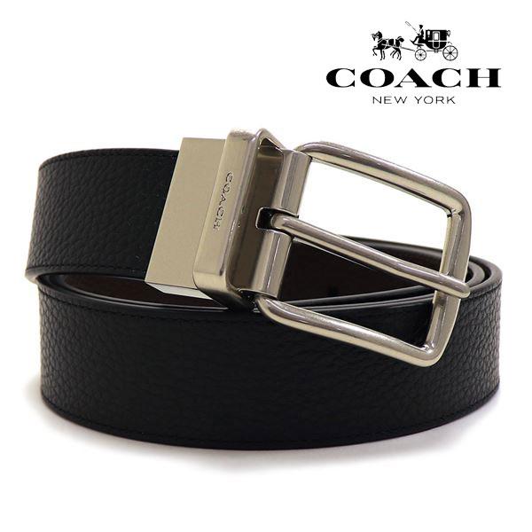 ストアラリーセール コーチ ベルト メンズ COACH Belt リバーシブル仕様 ブラック CQ0...