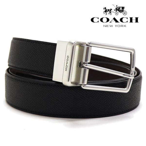 COACH コーチ ベルト メンズ Belt リバーシブル仕様 ブラック COACH コーチ ベルト メンズ Belt リバーシブル仕様 ブラック