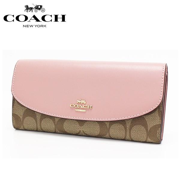 コーチ 長財布 レディース Coach Wallet シグネチャー カーキ ピンクペタル F Imp52 F Imp52 Mk Collection 通販 Yahoo ショッピング