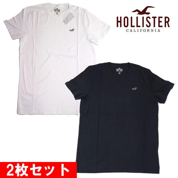 HOLLISTER ホリスター　シャツ　2枚セット Hollister ホリスター Tシャツ 2枚セット メンズ ワンポイント クルー
