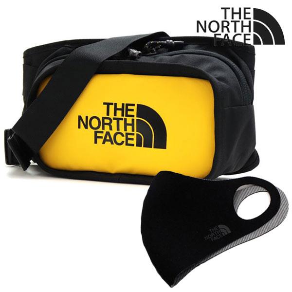THE NORTH FACE ボディバッグ イエロー・ブラック THE NORTH FACE ザ ノースフェイス ボディバッグ マスク セット