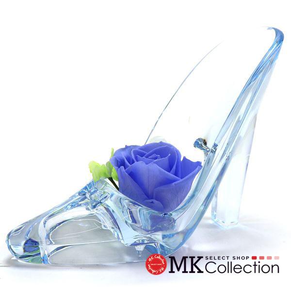 ギフトフラワー 新品 プチギフトにおすすめ プレゼント ギフト プリザーブドフラワー アクリルハイヒール  あすつく 財布 人気 素材:プリザーブドフラワーカラー:ブルーサイズ（高さ(縦)cm×靴幅(横)cm×ヒール高さcm）：約14×6×...