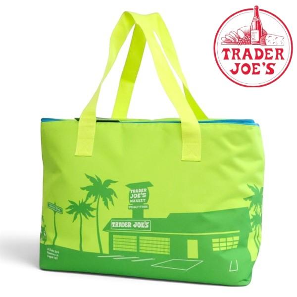 トレーダージョーズ トートバッグ TRADER JOE'S エコバッグ ライトグリーン ショッピングバッグ トレジョ キャンバス