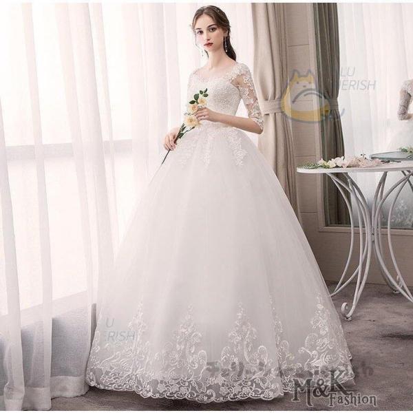 日本サイト ウェディングドレス 結婚式 二次会 ホワイト 花嫁 ウェディング プリンセスドレス 白ドレス ロング アウトレット販売店舗 Ssl Daikyogo Or Jp