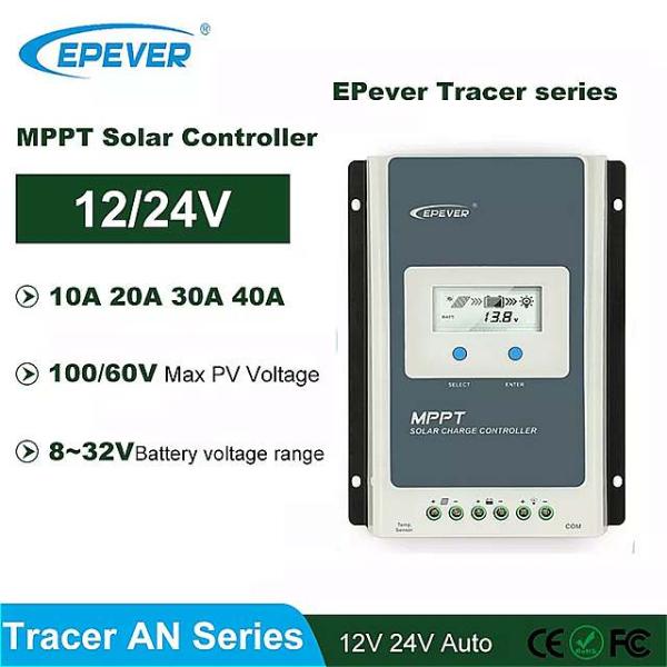Epever ソーラー充電 器 コントローラ 液晶 自動高効率regulador鉛酸 リチウム電池