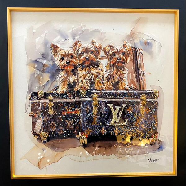 クリスタルアートボード　オマージュ作品 クリスタルアート ボックスII 41x31cm オマージュアート おしゃれ