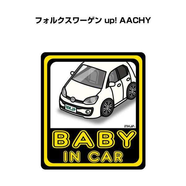 MKJP BABY IN CARステッカー 2枚入り 外車 フォルクスワーゲン up