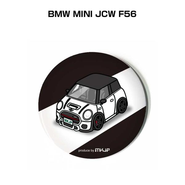 缶バッジ キーホルダー 丸型 31mm 54mm 車 車好き BMW MINI JCW F56 ゆうパケット送料無料