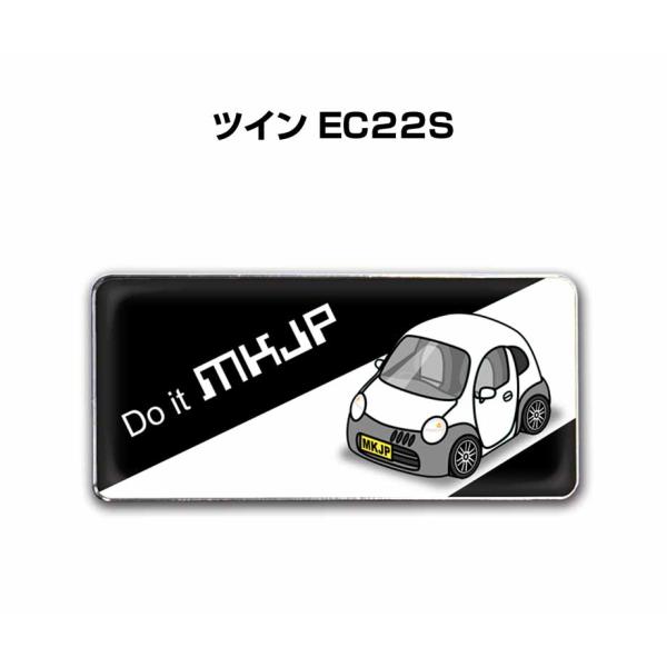 MKJP 車種別エンブレム 2個入り H25mm×W55mm スズキ ツイン EC22S ゆう
