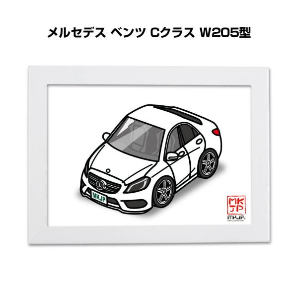 メルセデスポスター【フレーム付】 mkjp_illust-a5-0345