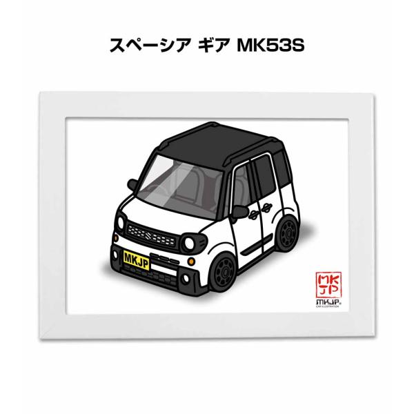 MKJP イラストA5 フレーム付き スズキ スペーシア ギア MK53S ゆう