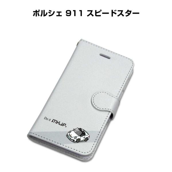 iPhoneケース 手帳タイプ iPhone各種 ポルシェ 911 スピードスター ゆうパケット送料無料