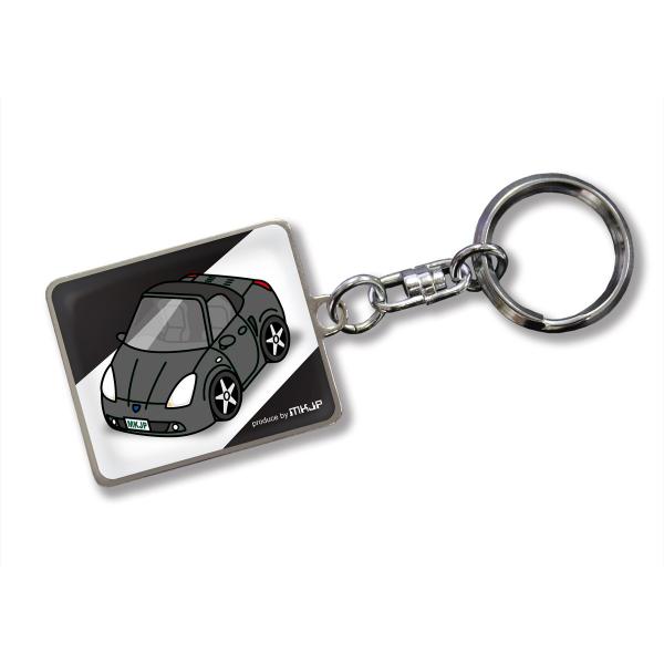 MKJP カスタムキーホルダー トヨタ MR-S ZZW30 車カラー：ブラック ゆうメール送料無料