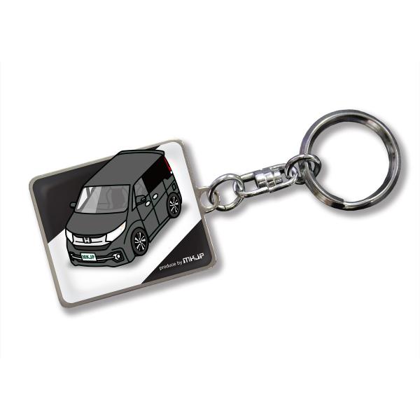 MKJP カスタムキーホルダー ホンダ ステップワゴン RP3 車カラー：ブラック ゆうメール送料無料