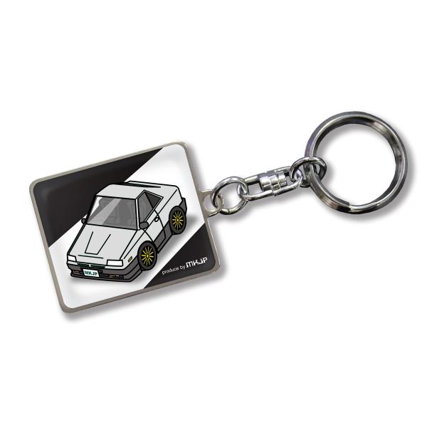 MKJP カスタムキーホルダー ニッサン スカイライン DR30 車カラー：シルバー ゆうメール送料無料