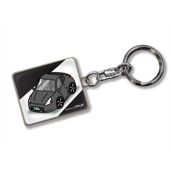 MKJP カスタムキーホルダー ニッサン フェアレディZ Z34 車カラー：ブラック ゆうメール送料無料