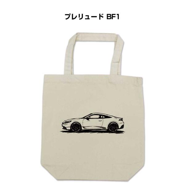 トートバッグ エコバッグ シルエット 手書き風 シンプル プレゼント 車 イベント プレリュード BF1 ゆうパケット送料無料