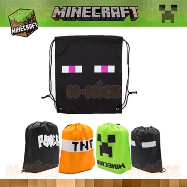 【互換品】マインクラフト リュックサック マインクラフトグッズ 子供用リュック キッズ クリーパー くも ナップサック リュック 巾着袋 バッグ キャラクター