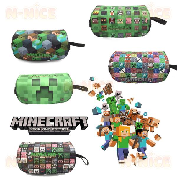 【互換品】マインクラフトグッズ minecraft マインクラフト クリーパー ペンケース 筆箱 ペンシルポーチ 筆入れ えんぴつ箱 鉛筆入れ マイクラゲーム