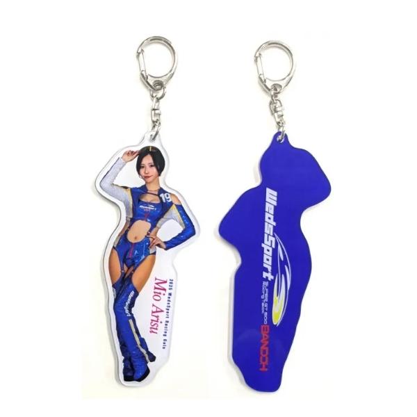 送料無料 ウェッズ WedsSport BANDOH Racing Ambassador acrylic keychain アクリルキーホルダー 1個 [No.00WSBRAKEY-25] 有栖未桜