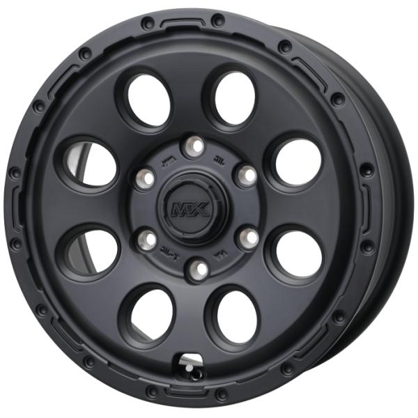 ハイエース等 15インチ 6穴 139.7 6J マッドクロス リーコン マットブラック ホイール単品 4本セット