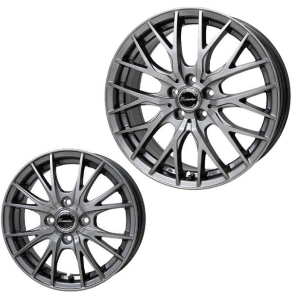ホイール単品 4本セット 15インチ 5穴車用 エクシーダー E05