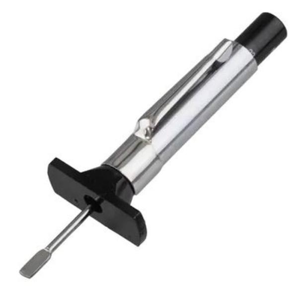 タイヤ溝ゲージ アナログ式【数量】本体×１【測定範囲(mm)】0〜22【最小目盛(mm)】1【精度(mm)】±0.2【寸法:長さL×幅W×厚さ(mm)】88×28×13【質量(g)】10※メール便発送商品の代引きについて※代引き発送希望の場...