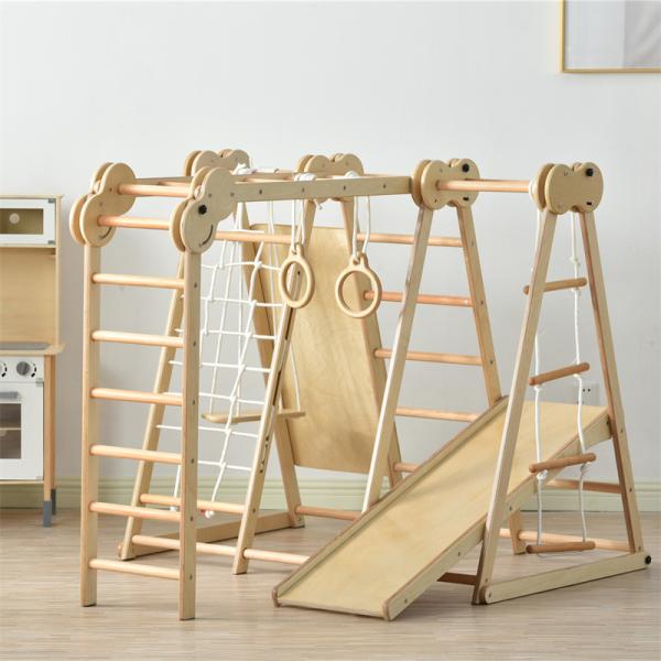 取引決定】木製滑り台 ジャングルジム 遊具