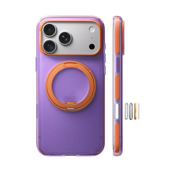 TORRAS iPhone 18 Pro /17 Pro用 ケース Ostand O3 Hueハニー・ベリー
