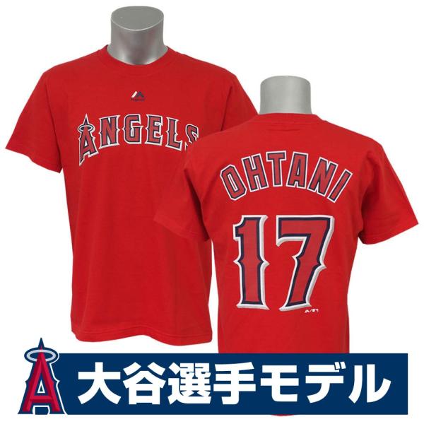 大谷翔平 Tシャツ 日本サイズ Mlb エンゼルス 半袖 マジェスティック Majestic レッド Mlb 1719otn03 プロ野球 メジャーリーグショップ 通販 Yahoo ショッピング