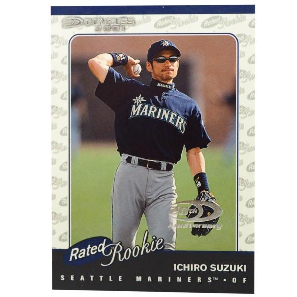 MLB �C�`���[ �V�A�g���E�}���i�[�Y �g���[�f�B���O�J�[�h/�X�|�[�c�J�[�h Rookie 2001 Ichiro #195 1331/2001 Donruss