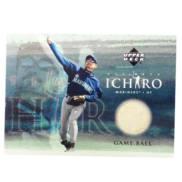 MLB �C�`���[ �V�A�g���E�}���i�[�Y �g���[�f�B���O�J�[�h/�X�|�[�c�J�[�h 2001 Rookie Ichiro #BB-I Game Ball Upper Deck