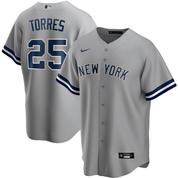Mlb グレイバー トーレス ニューヨーク ヤンキース ユニフォーム ジャージ ロード レプリカ ナイキ Nike グレー Teraco Com Vn