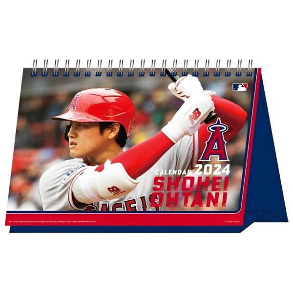 MLB 大谷翔平 エンゼルス カレンダー 2024年 卓上カレンダー
