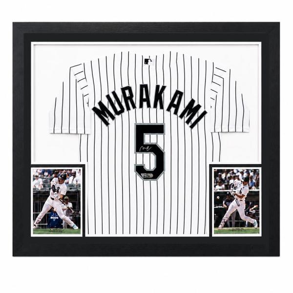 MLB 村上宗隆 ホワイトソックス 直筆サイン デラックスフレーム フォトフレーム Autographed Nike White Replica Jersey Fanatics Authentics